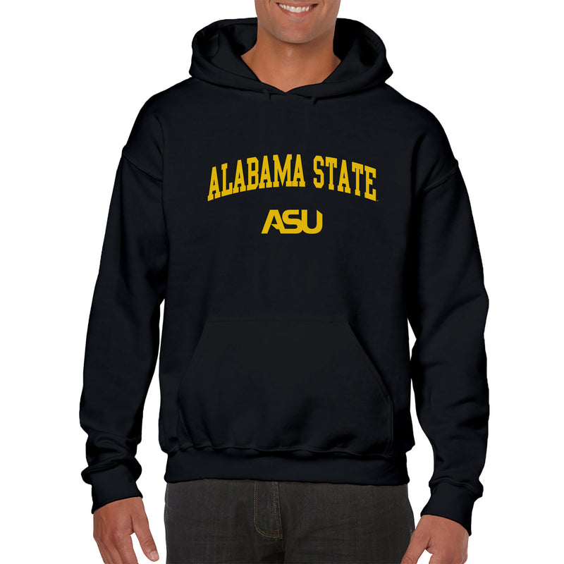 Alabama State University Hornets Arch Logo Heavy Blend Hoodie - Black
