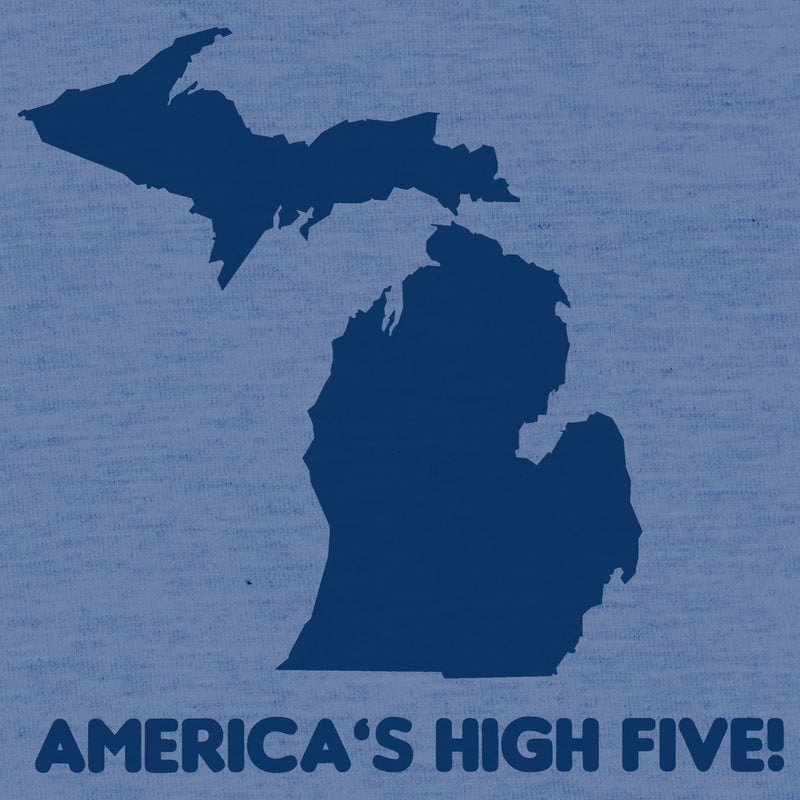 Americas High Five Triblend T-Shirt - Blue Triblend