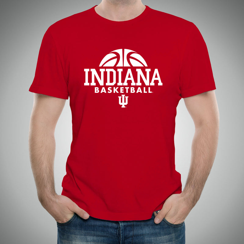 Indiana University Hoosiers Basketball Hype Short Sleeve T-Shirt - Cardinal Red
