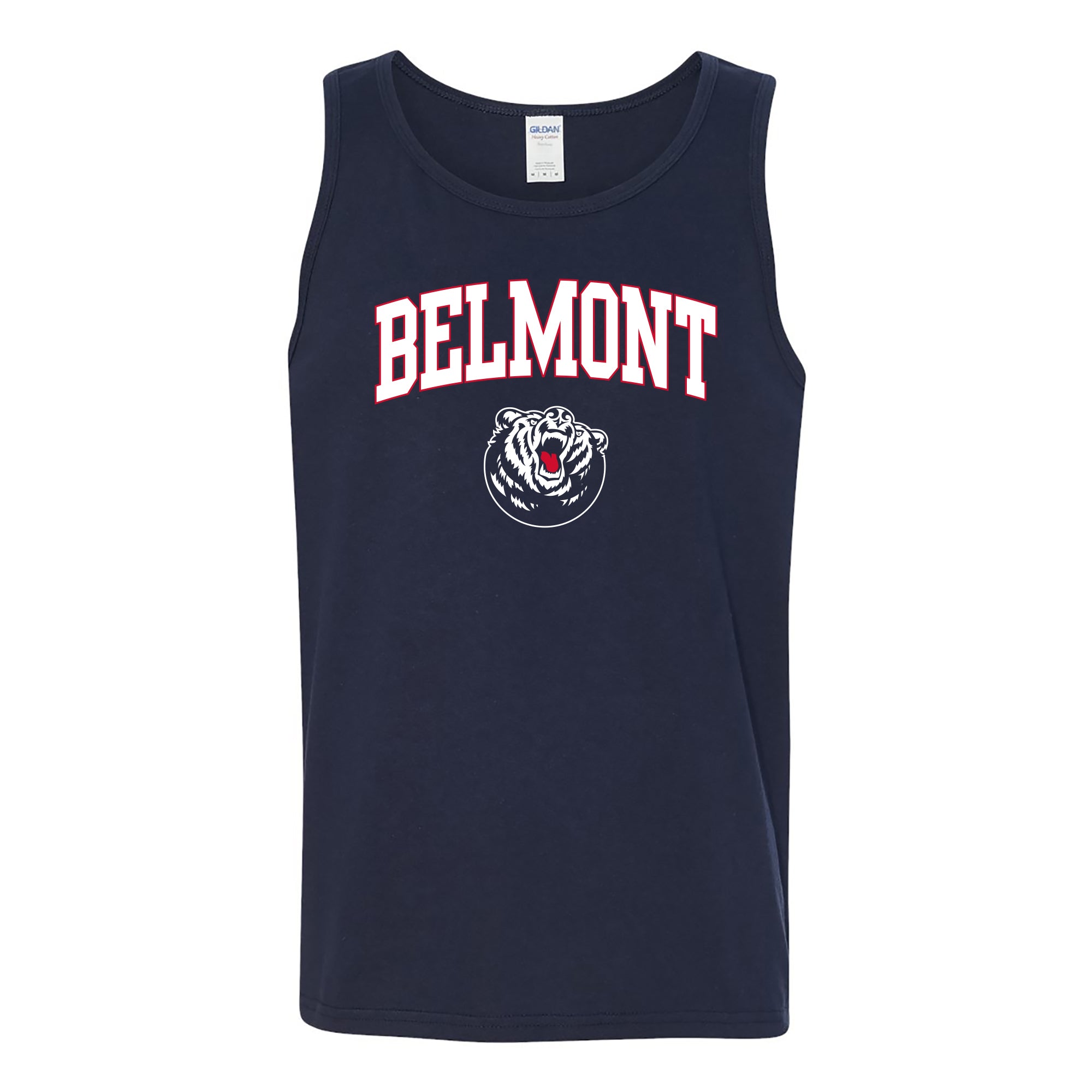 NCAA Belmont University Bruins Arch Logo T-Shirt - Team Color Navy, Unisex Fit - Men's & Women's Sizes