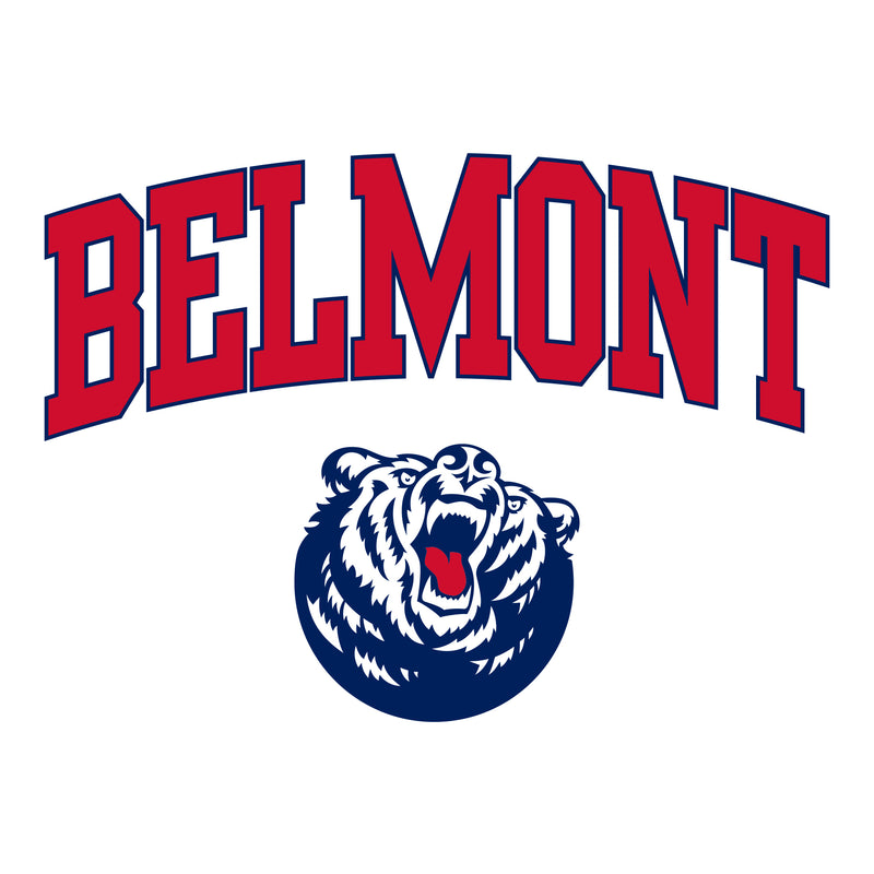Belmont University Burins Arch Logo Heavy Blend Hoodie - White