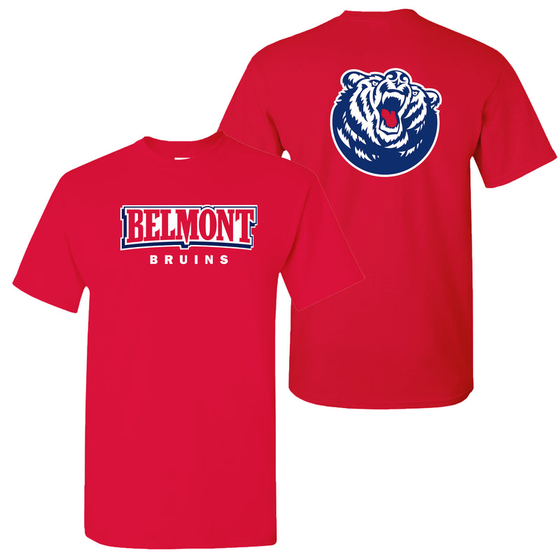 Belmont Front Back Print T-Shirt - Red
