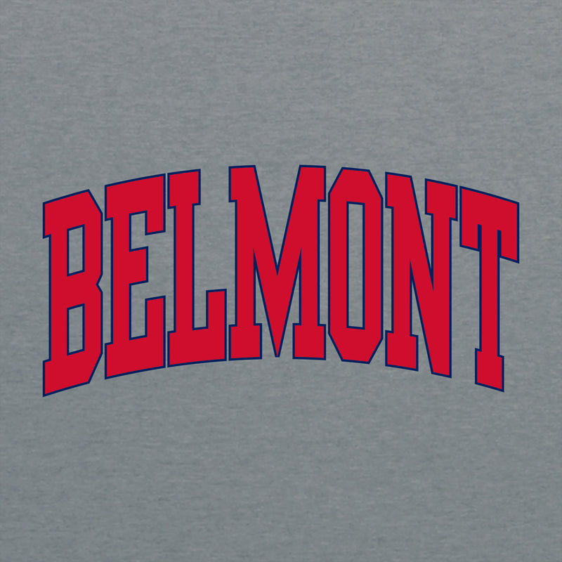Belmont Bruins Mega Arch T-Shirt - Graphite Heather