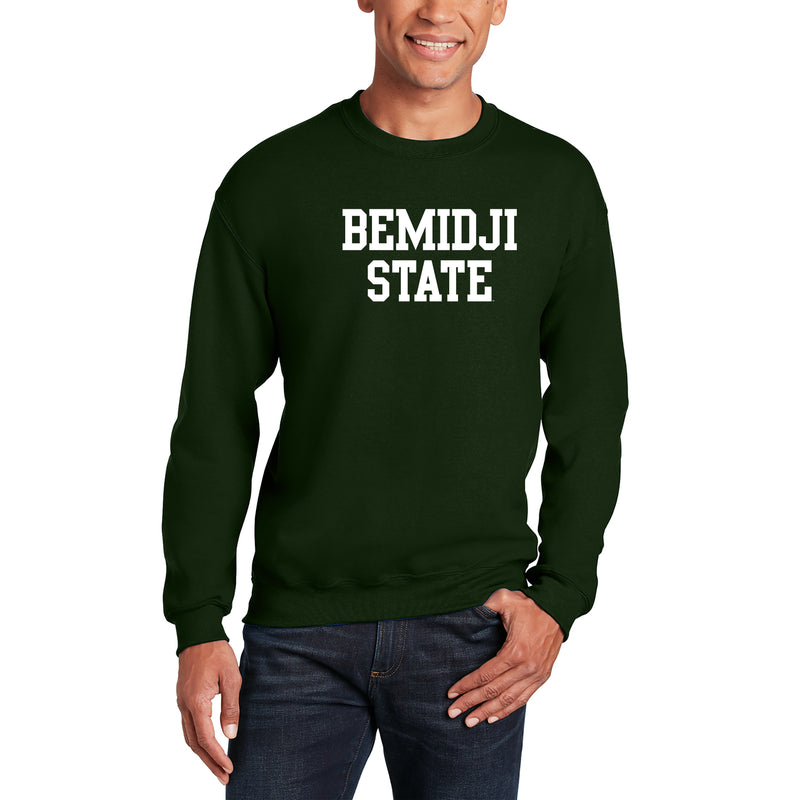 Bemidji State Beavers Basic Block Crewneck Sweatshirt - Forest