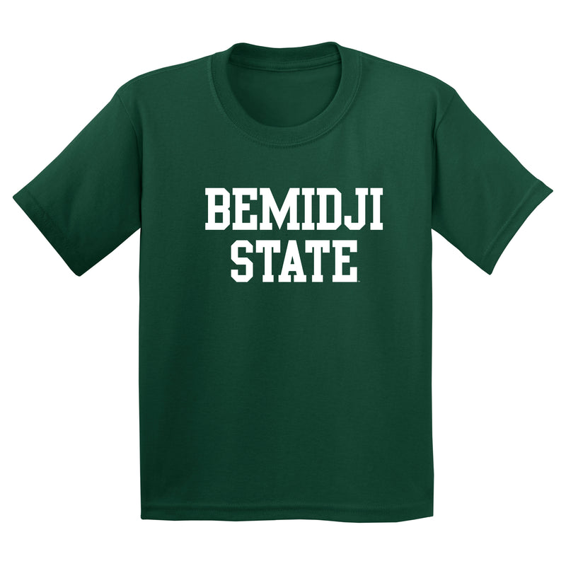 Bemidji State Beavers Basic Block Youth T Shirt - Forest