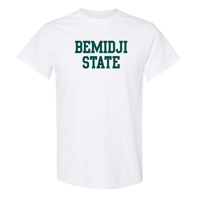 Bemidji State Beavers Basic Block T Shirt - White