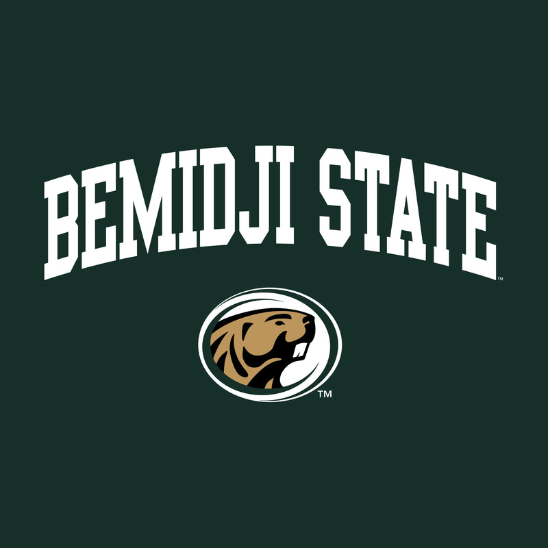 Bemidji State Beavers Arch Logo Womens T Shirt - Forest