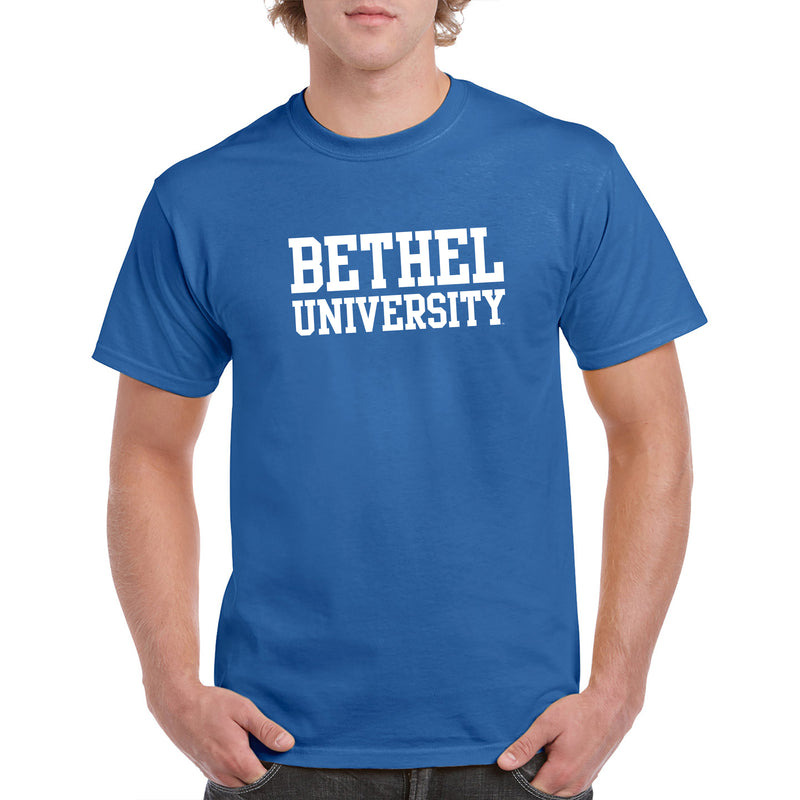 Bethel University Pilots Basic Block Short Sleeve T Shirt - Royal