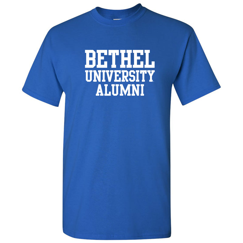 Bethel University Pilots Basic Block Alumni Short Sleeve T Shirt - Royal