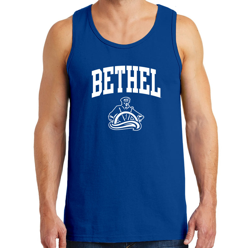 Bethel University Pilots Arch Logo Tank Top - Royal