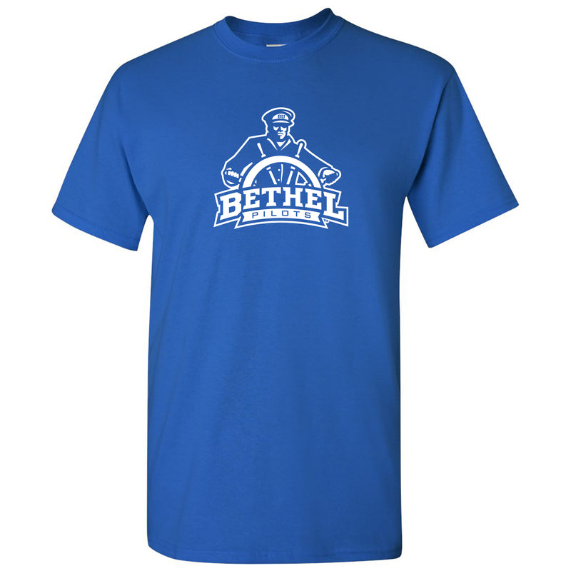 Bethel University Pilots Primary Logo Short Sleeve T Shirt - Royal