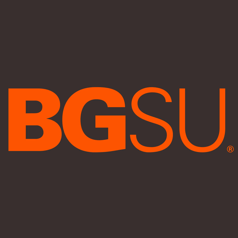 BGSU Bowling Green State University Falcons Institutional Logo Long Sleeve T Shirt - Dark Chocolate
