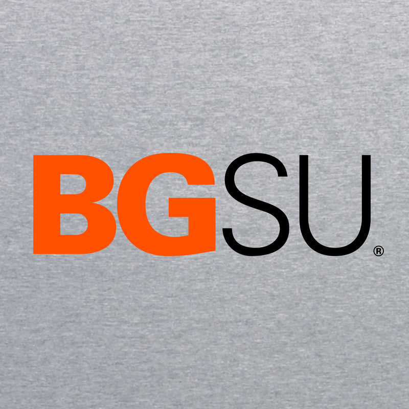 Bowling Green State University Falcons Institutional Logo Cotton Short Sleeve T Shirt - Sport Grey