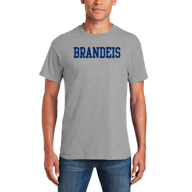 Brandeis Judges Basic Block T Shirt - Sport Grey
