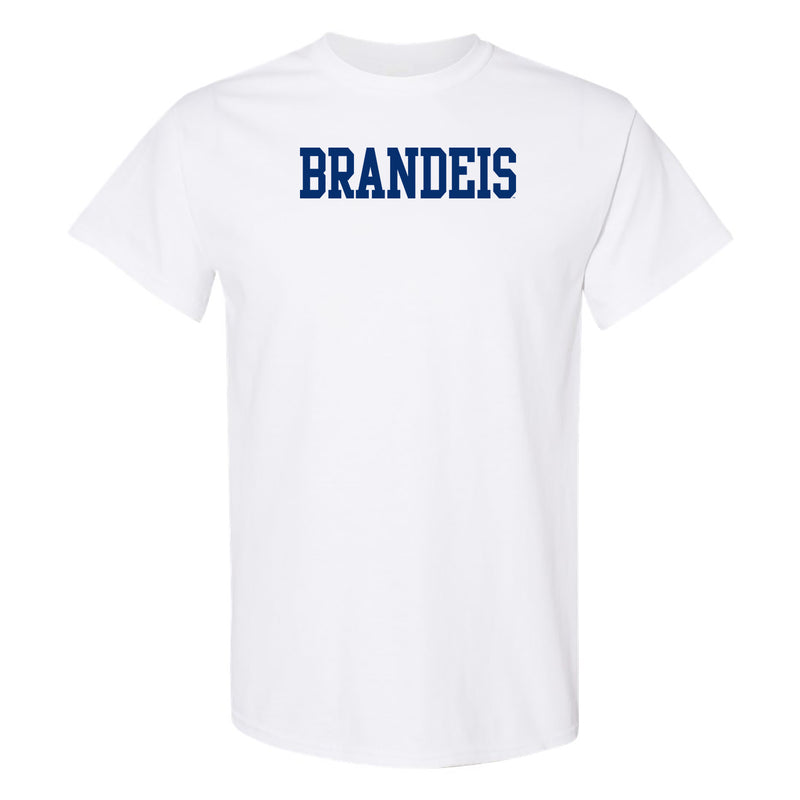 Brandeis Judges Basic Block T Shirt - White