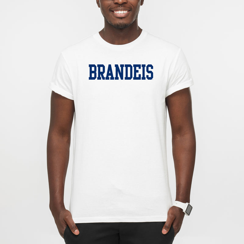 Brandeis Judges Basic Block T Shirt - White