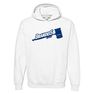 Brandeis Judges Primary Logo Hoodie - White