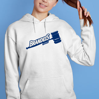 Brandeis Judges Primary Logo Hoodie - White