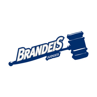 Brandeis Judges Primary Logo Hoodie - White