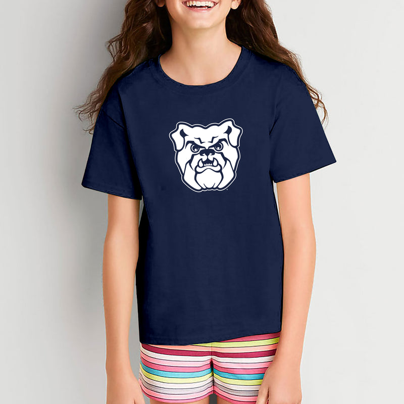 Butler University Bulldog Logo Youth Short Sleeve T Shirt - Navy