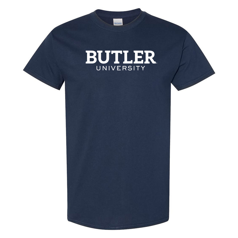 Butler University Bulldogs Institutional Logo Short Sleeve T Shirt - Navy