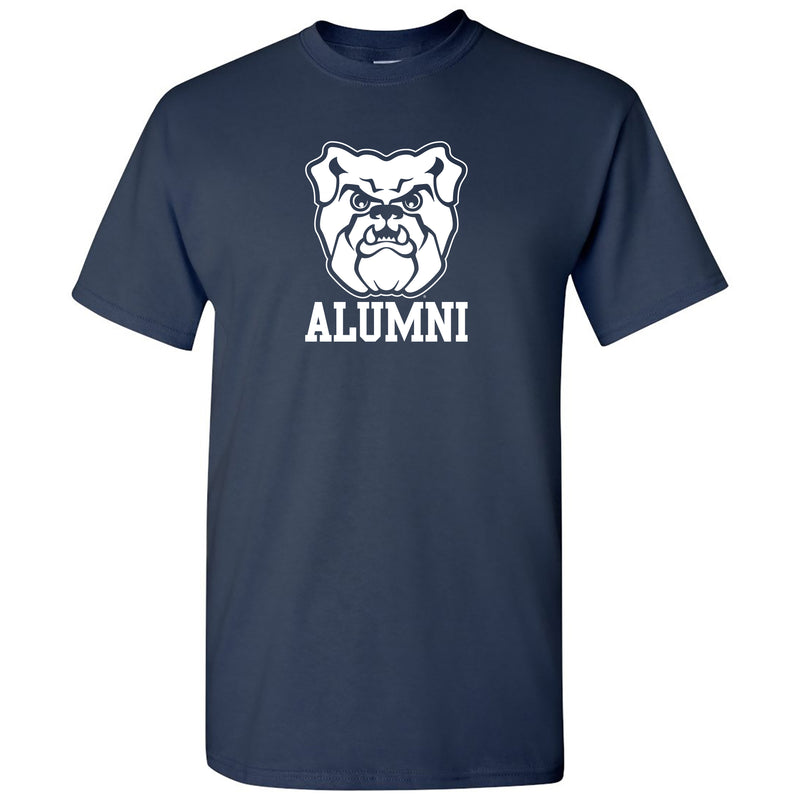Butler University Bulldog Logo Alumni Short Sleeve T Shirt - Navy