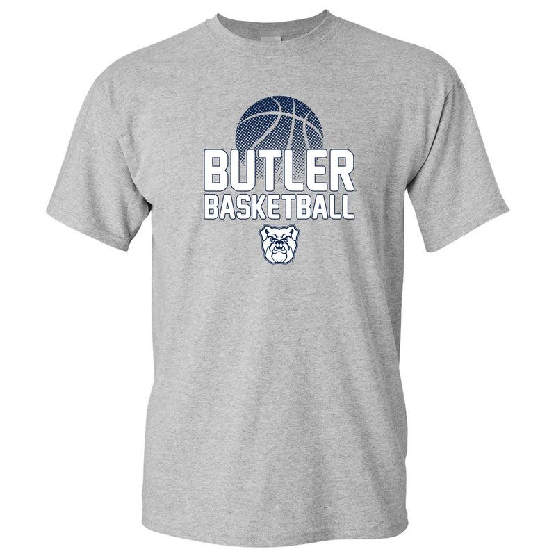 Butler University Bulldogs Basketball Flux Basic Cotton Short Sleeve T Shirt - Sport Grey