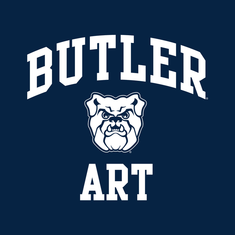Butler University Bulldogs Arch Logo Art Short Sleeve T Shirt - Navy