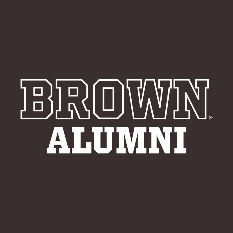 Brown University Bears Basic Block Alumni Short Sleeve T Shirt - Dark Chocolate