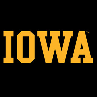 University of Iowa Hawkeyes Basic Block Heavy Blend Hoodie - Black