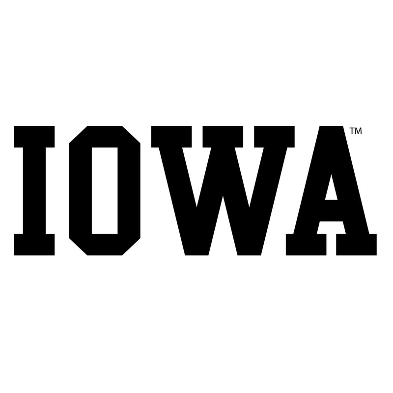 University of Iowa Hawkeyes Basic Block Short Sleeve T Shirt - White