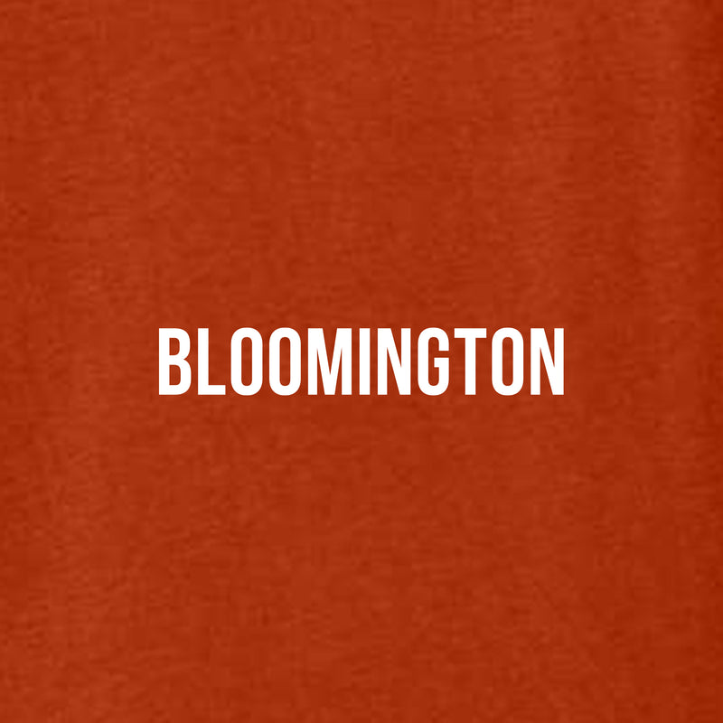 Bloomington Bicycle Canvas T Shirt - Brick Triblend