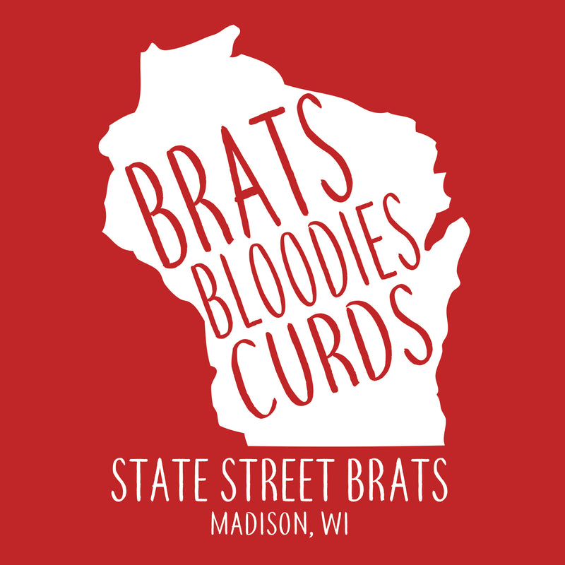 Brats, Bloodies, Curds Tank - Red