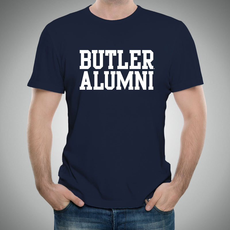 Butler University Bulldogs Basic Block Alumni Short Sleeve T Shirt - Navy