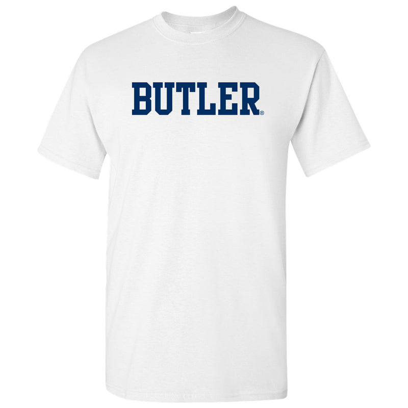 Butler University Bulldogs Basic Block Short Sleeve T Shirt - White