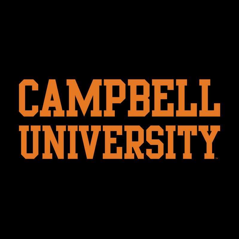 Campbell University Fighting Camels Basic Block Cotton Long Sleeve T-Shirt - Black