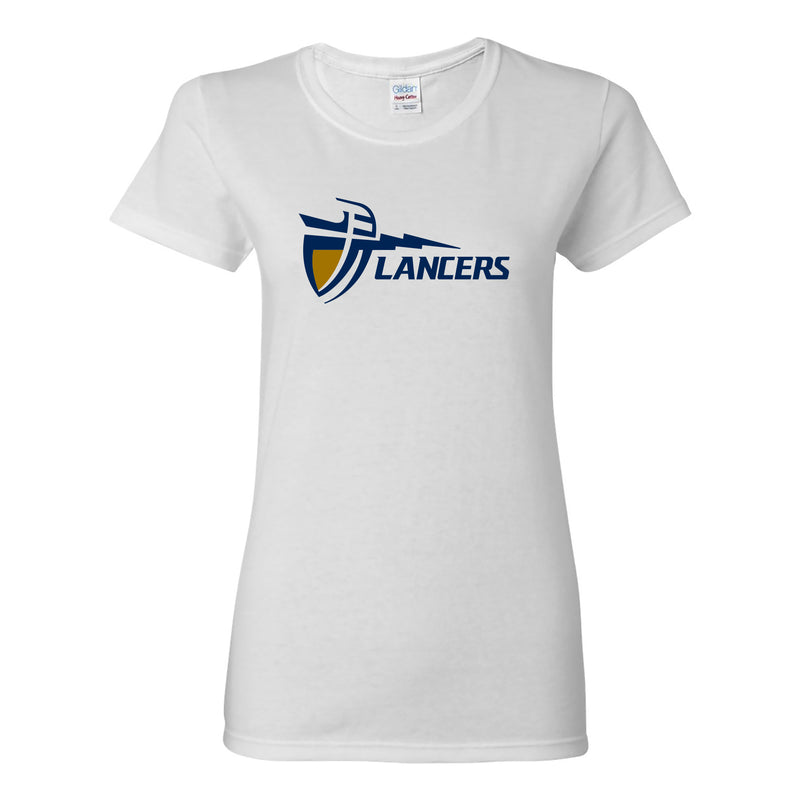 California Baptist University Lancers Primary Logo Womens T Shirt - White