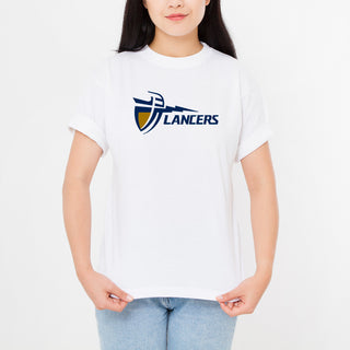 California Baptist University Lancers Primary Logo T Shirt - White