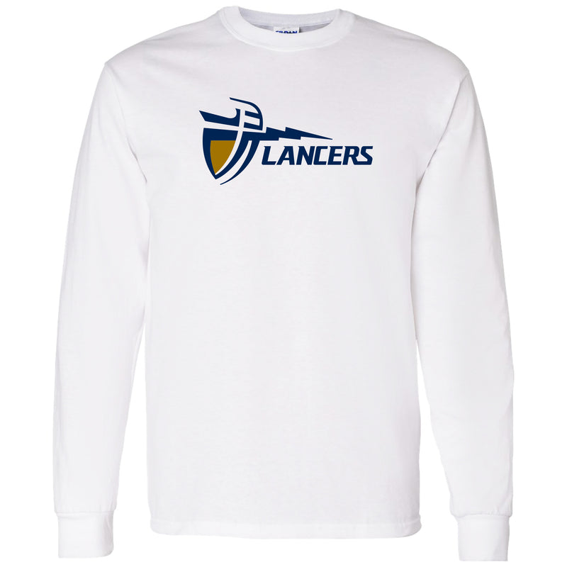 California Baptist University Lancers Primary Logo Long Sleeve T Shirt - White