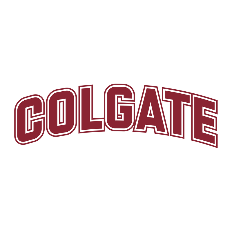 Colgate University Raiders Arch Logo Short Sleeve T Shirt - White