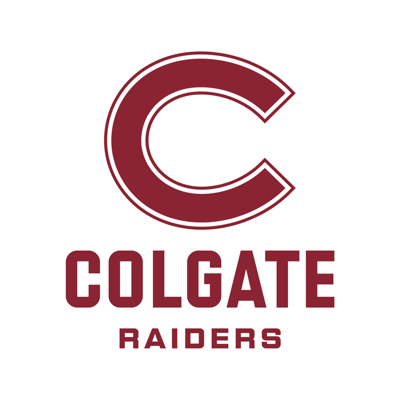 Colgate University Raiders Primary Logo Short Sleeve T Shirt - White