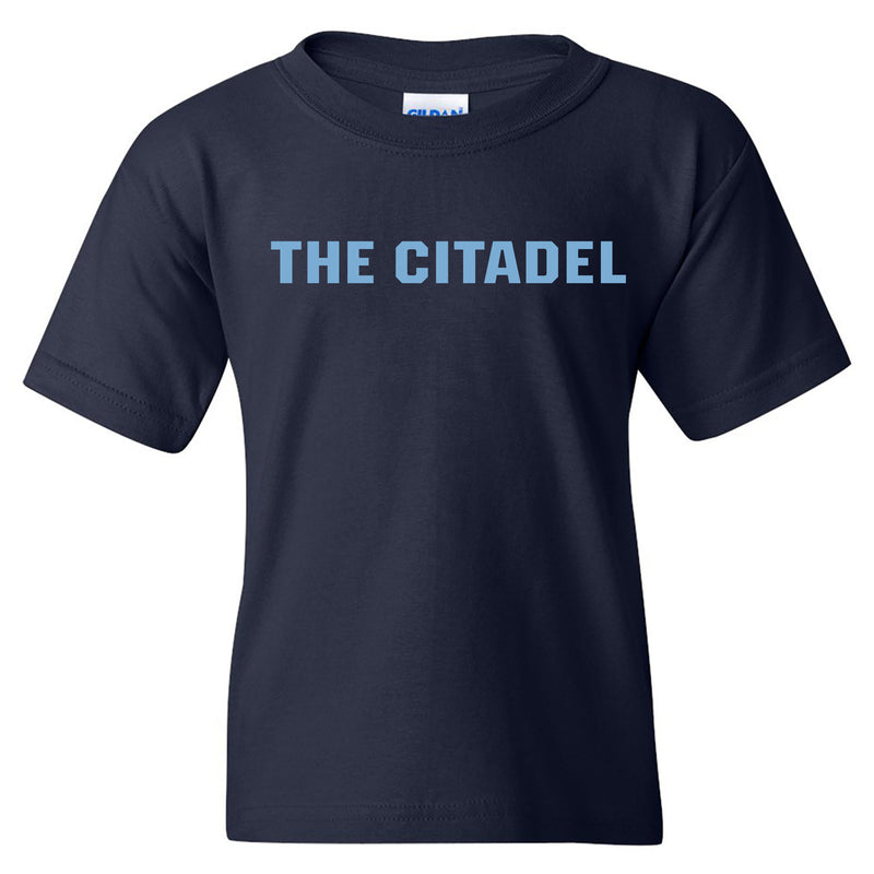 The Citadel Bulldogs Basic Block Youth Short Sleeve T-Shirt - Navy