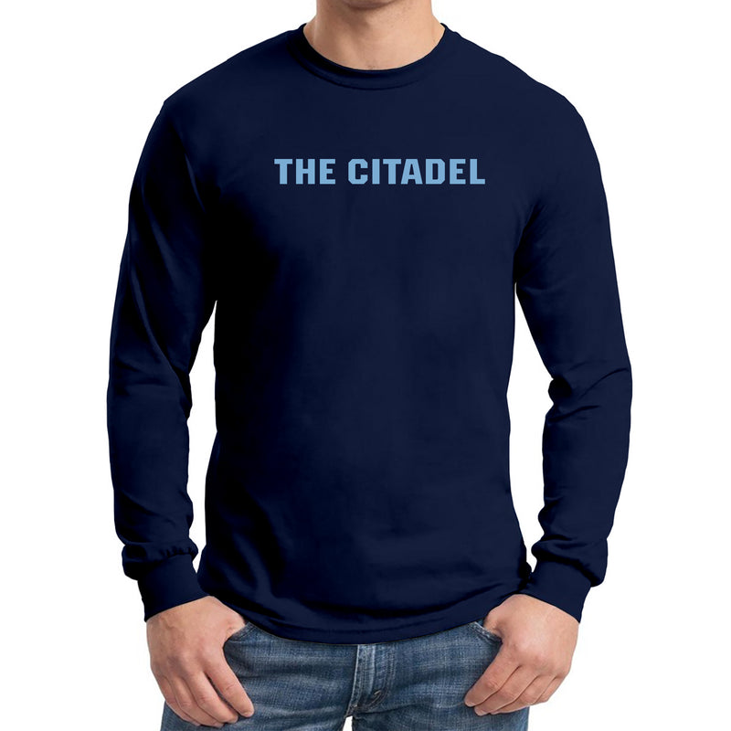 The Citadel Bulldogs Basic Block Long Sleeve T-Shirt - Navy