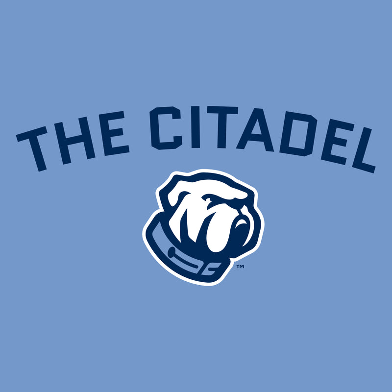 The Citadel Bulldogs Arch Logo Long Sleeve T-Shirt - Carolina Blue