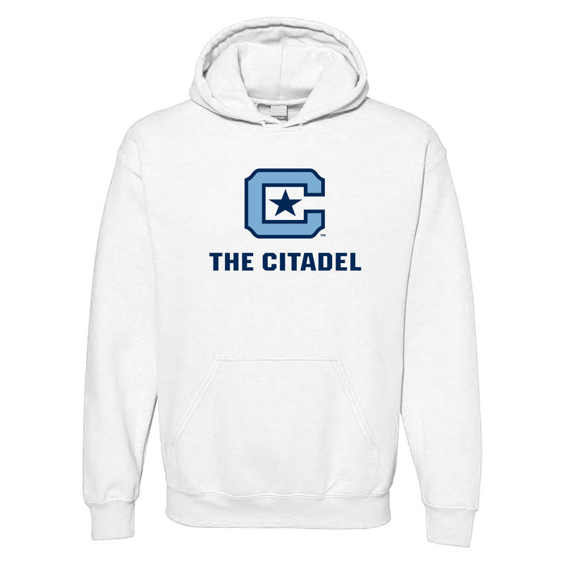 The Citadel Bulldogs Primary Logo Hooded Sweatshirt - White