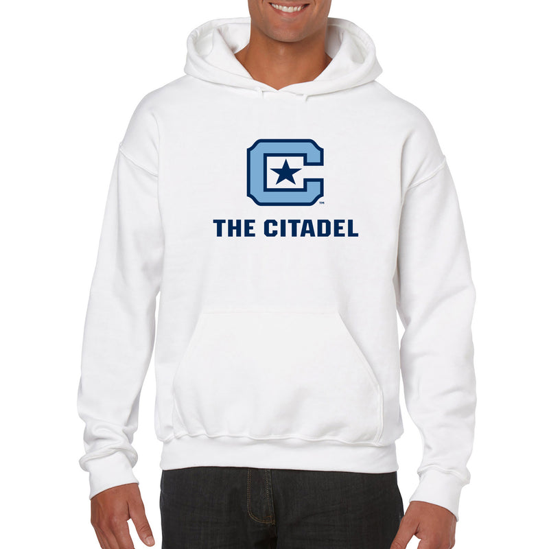 The Citadel Bulldogs Primary Logo Hooded Sweatshirt - White