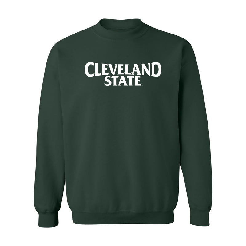 Cleveland State Vikings Basic Block Crewneck Sweatshirt - Forest