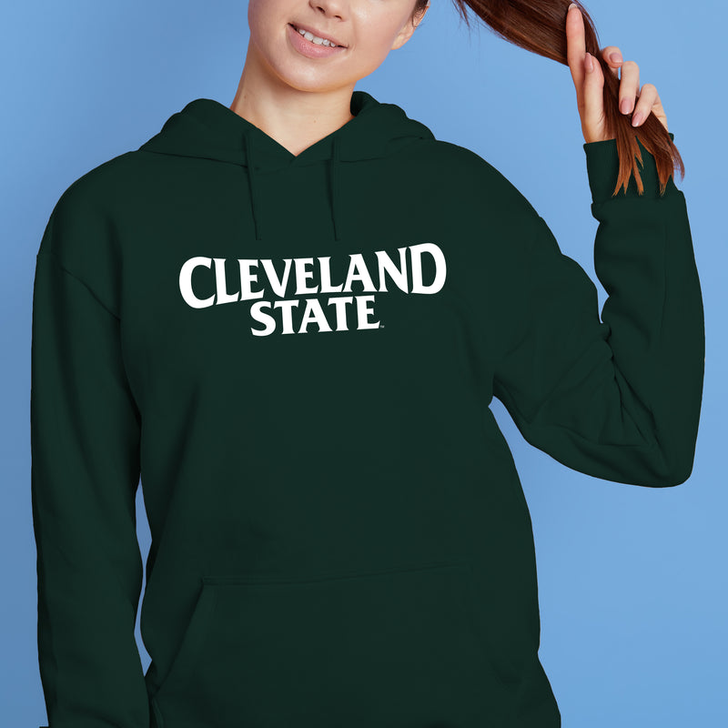 Cleveland State Vikings Basic Block Hoodie - Forest