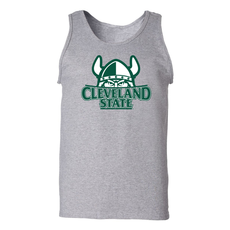 Cleveland State Vikings Primary Logo Tank Top - Sport Grey