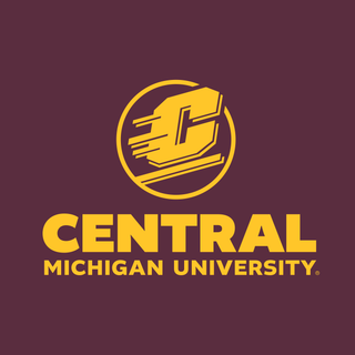 Central Michigan University Chippewas Institutional Logo Short Sleeve T Shirt - Maroon